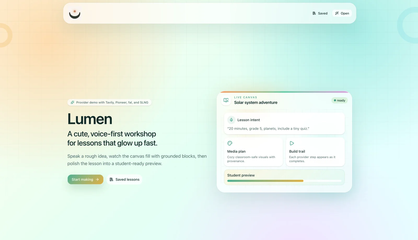 Lumen - Voice-First AI Lesson Authoring